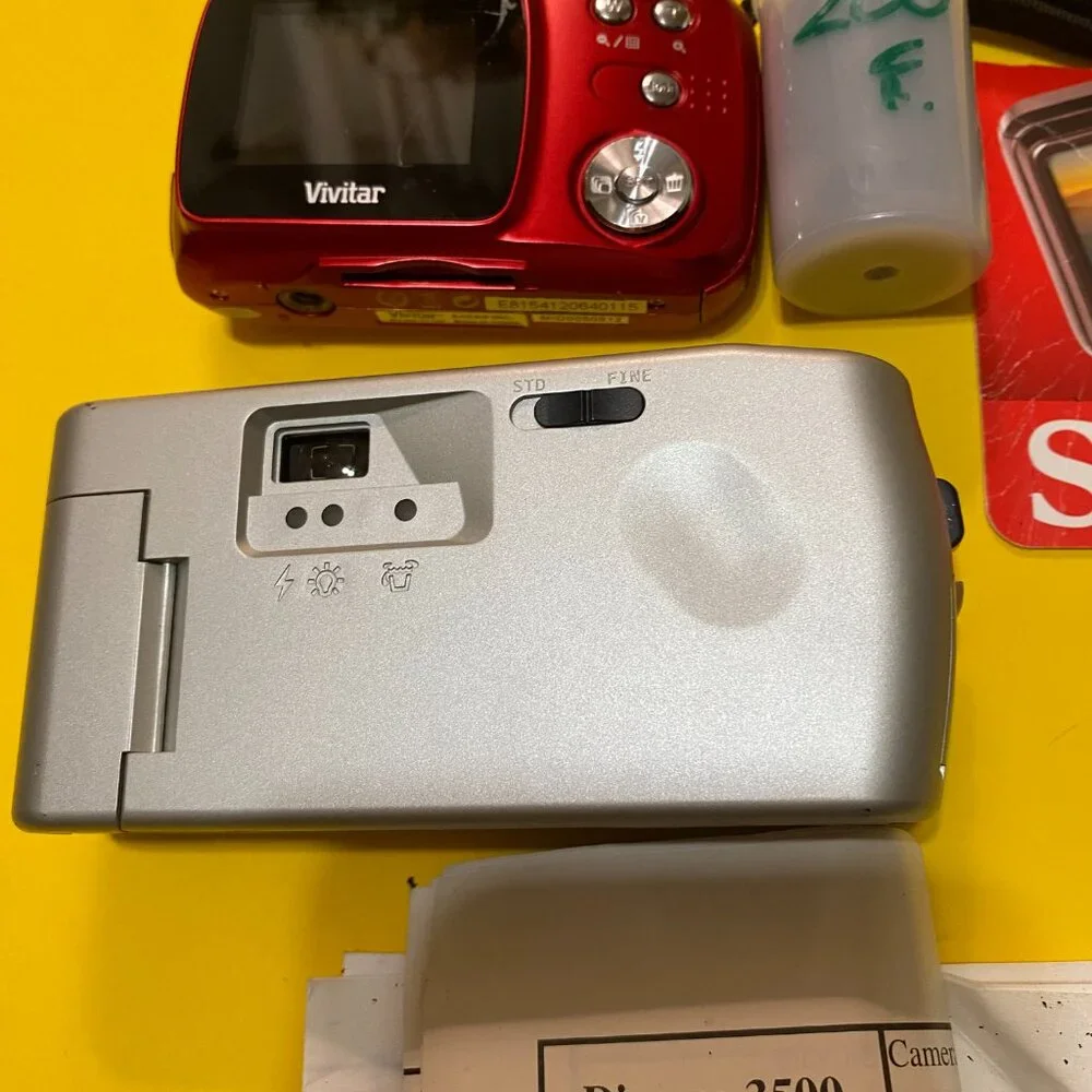 CAMERAS, VIVITAR AND DIMERA DIGITAL 3500 GENTLY USED